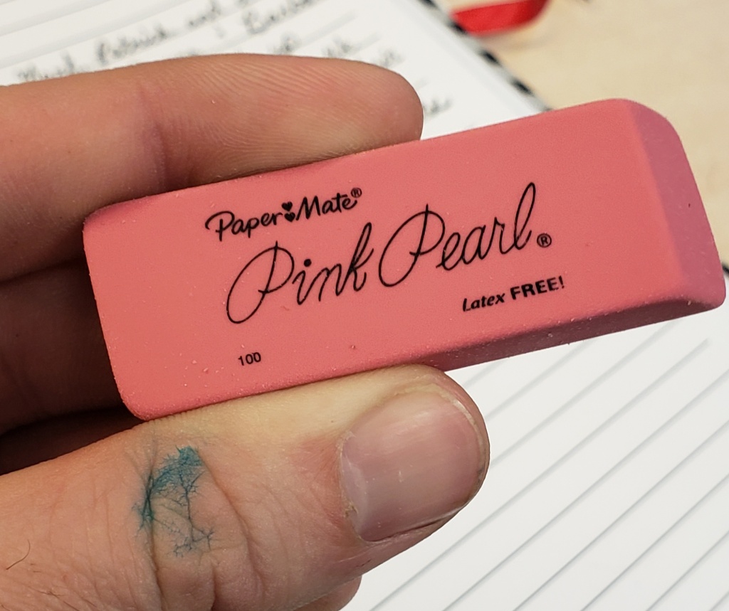 Some more erasers, pencil talk