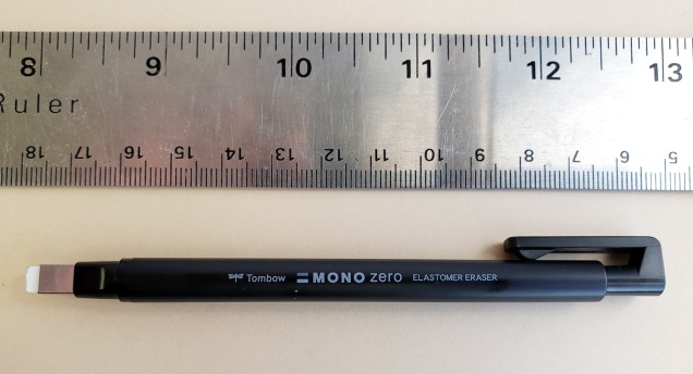 Tombow Mono Zero Eraser - Silver - Round