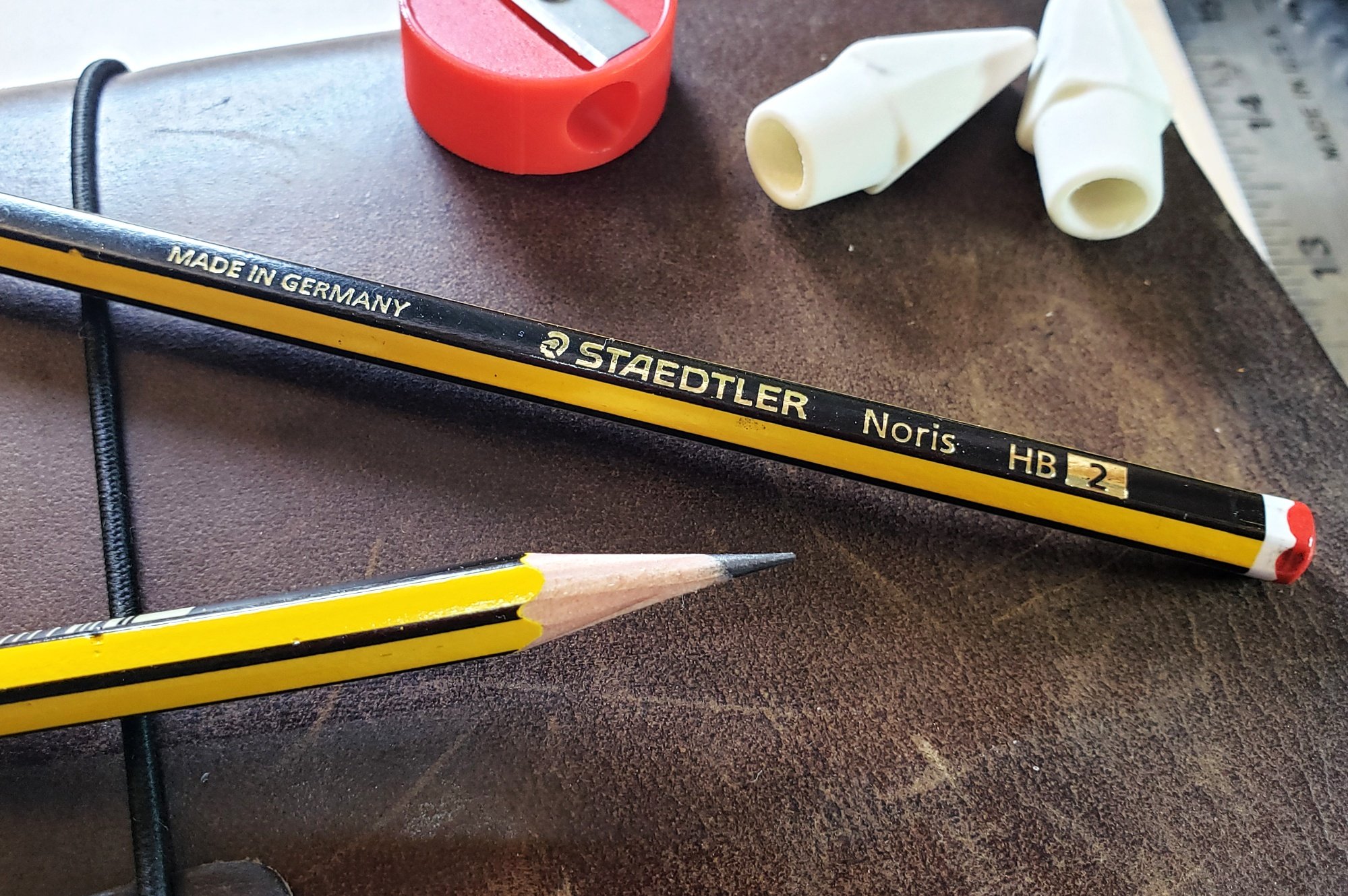 STAEDTLER Noris HB Pencils Set of 12 Stabilo Eraser CHEAPEST! School Office 